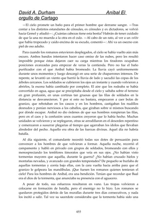 Anibal el orgullo de cartago (david durham)