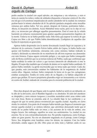 Anibal el orgullo de cartago (david durham)