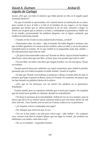 Anibal el orgullo de cartago (david durham)