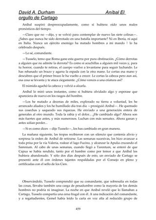 Anibal el orgullo de cartago (david durham)