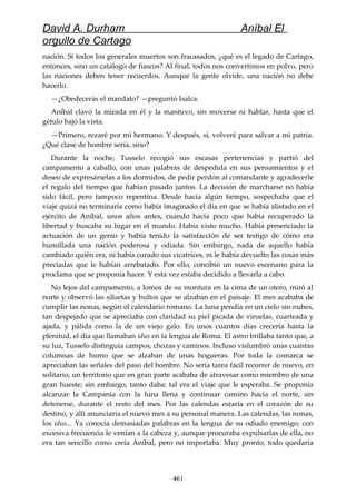 Anibal el orgullo de cartago (david durham)