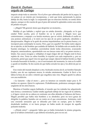 Anibal el orgullo de cartago (david durham)