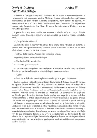 Anibal el orgullo de cartago (david durham)