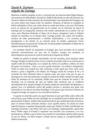 Anibal el orgullo de cartago (david durham)