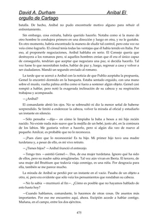 Anibal el orgullo de cartago (david durham)