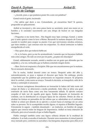 Anibal el orgullo de cartago (david durham)