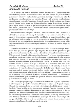 Anibal el orgullo de cartago (david durham)