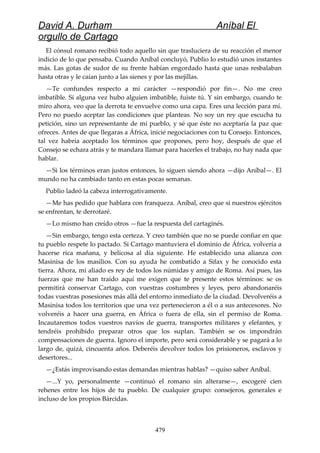 Anibal el orgullo de cartago (david durham)