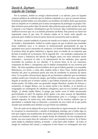 Anibal el orgullo de cartago (david durham)