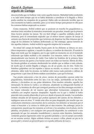 Anibal el orgullo de cartago (david durham)