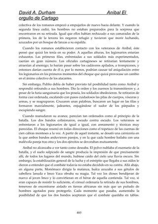 Anibal el orgullo de cartago (david durham)