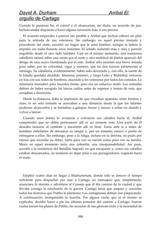 Anibal el orgullo de cartago (david durham)