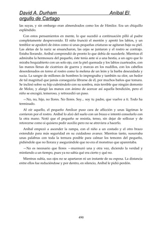 Anibal el orgullo de cartago (david durham)