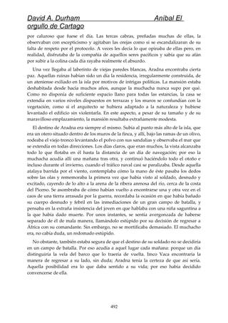 Anibal el orgullo de cartago (david durham)