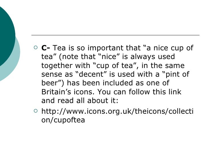 A Nice Cup Of Tea