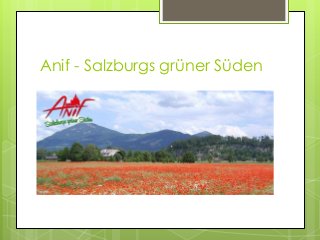 Anif - Salzburgs grüner Süden

 