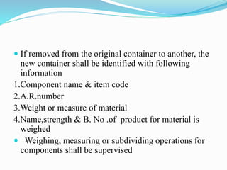 Manufacturing Operations And Control In Pharmaceuticals | PPTX