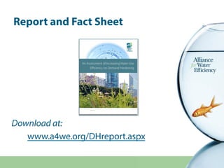 Report and Fact Sheet
Download at:
www.a4we.org/DHreport.aspx
 