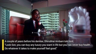 Anil Ambani The Secret Behind Being A Super Jock | PPT