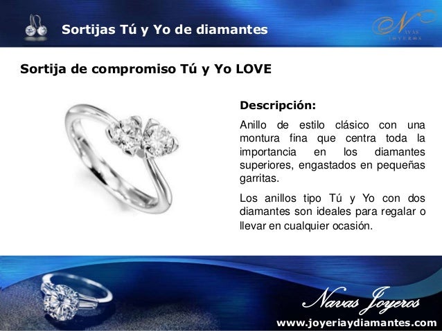 Sortija tu y yo oro blanco con brillantes - Joyería Finarte - Compraventa  de Joyas en Madrid