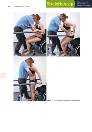 254 Chapter 12 · Gait Training
12
. Fig. 12.16 a–c Getting to standing in parallel bars
 
