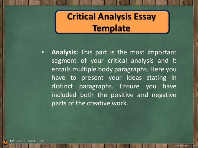 parts of a critical essay