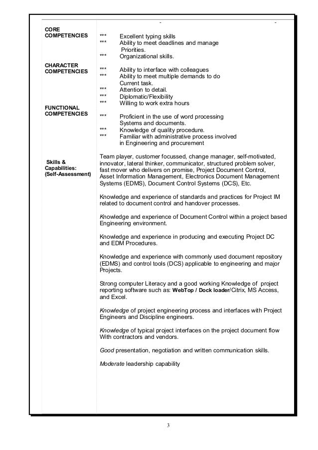 skills and capabilities in resume