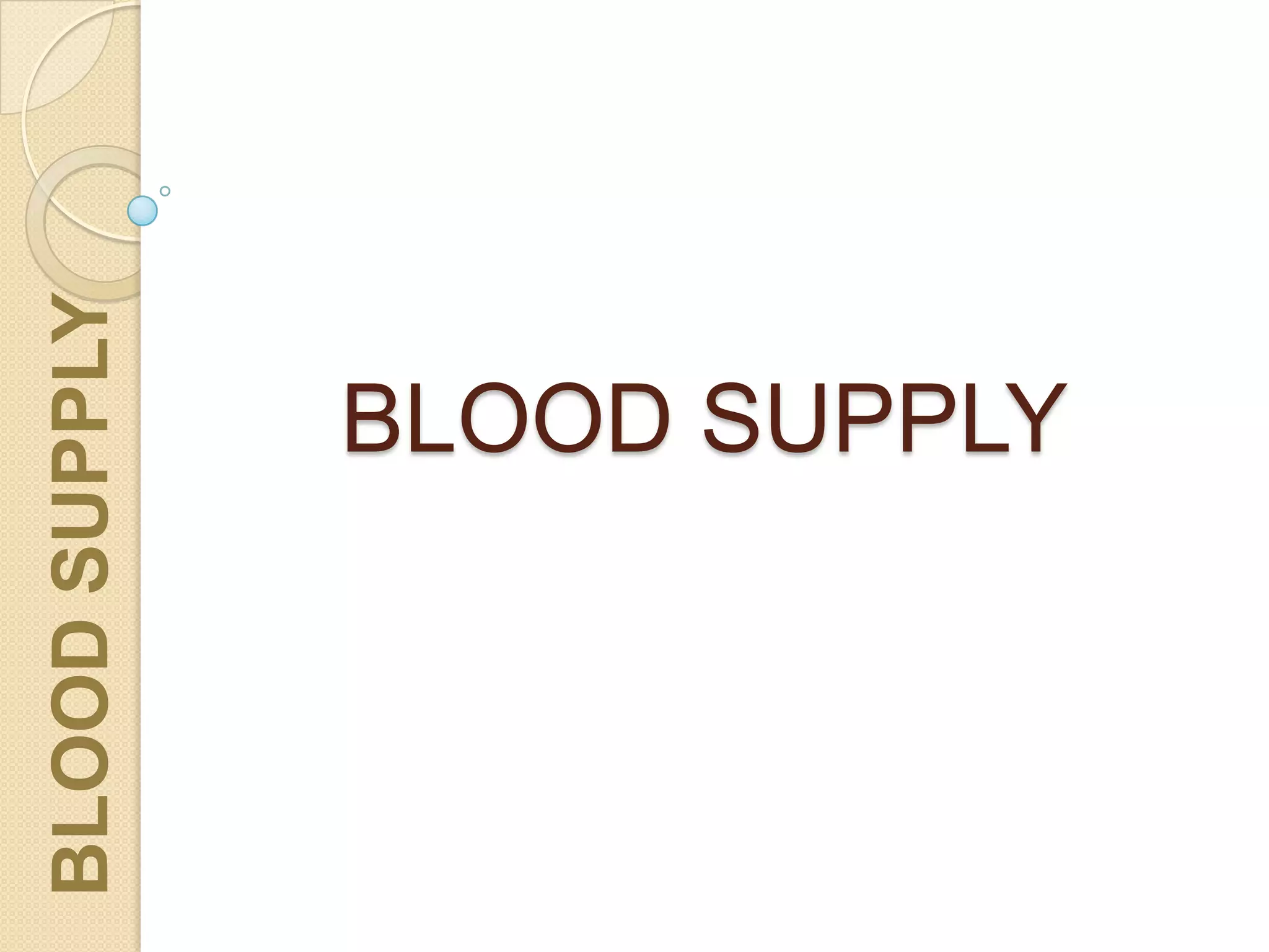 BLOOD SUPPLY
BLOODSUPPLY
 