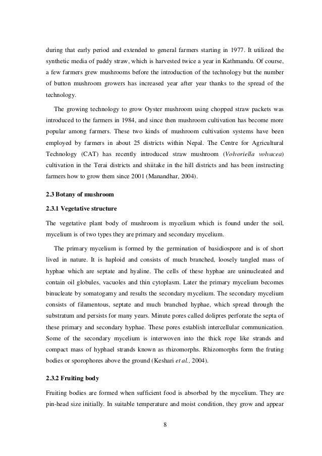 Phd thesis on button mushroom