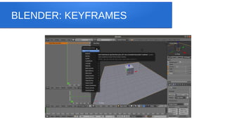 BLENDER: KEYFRAMES
 