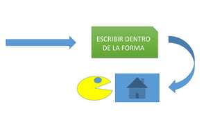ESCRIBIR DENTRO
DE LA FORMA
 