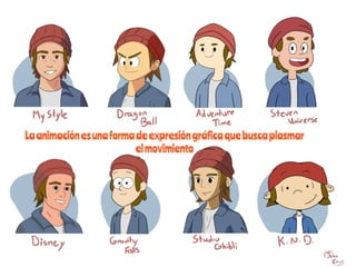 Laanimaciónesunaformadeexpresióngráficaquebuscaplasmar
elmovimiento
 