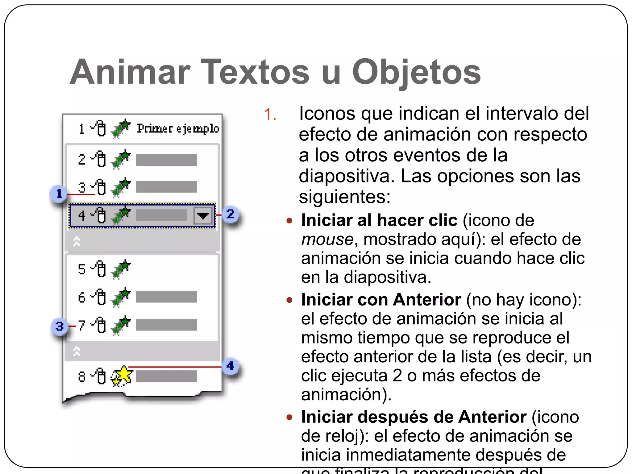 Animaciones en power point | PPSX