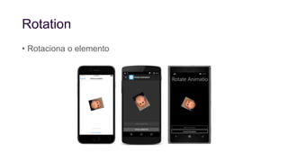 Rotation
• Rotaciona o elemento
 