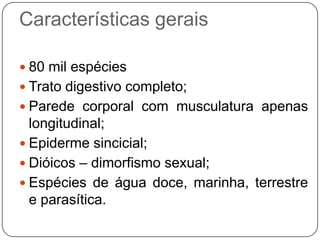 40%: água doce e solo (1% fitoparasitas)