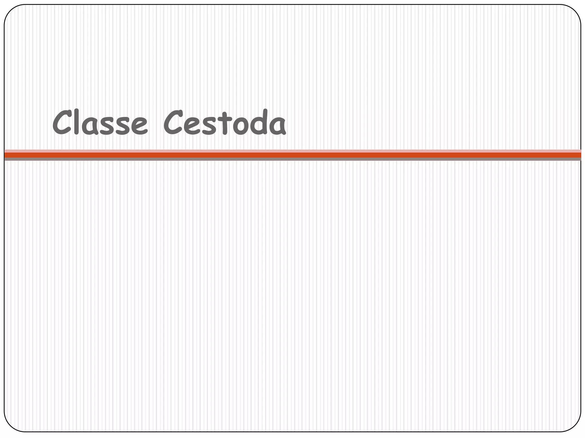 Classe Cestoda
 