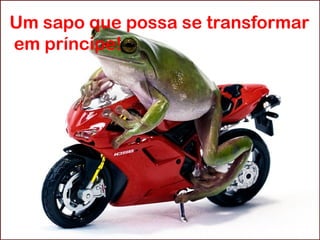 Um sapo que possa se transformar
em príncipe!

 