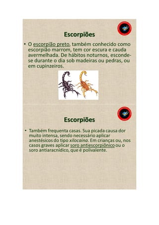 Animais peçonhentos