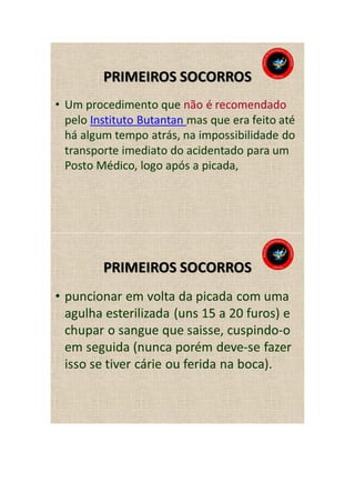 Animais peçonhentos