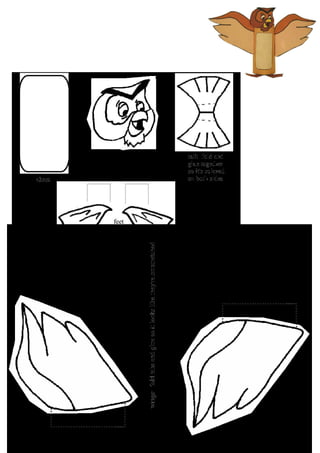 Animais em rolos de papel