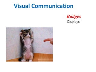 Visual Communication
Badges
Displays
 