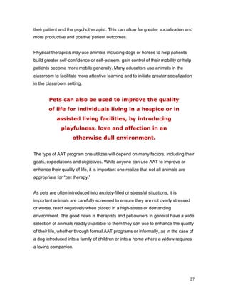 Animal assisted-therapy | PDF