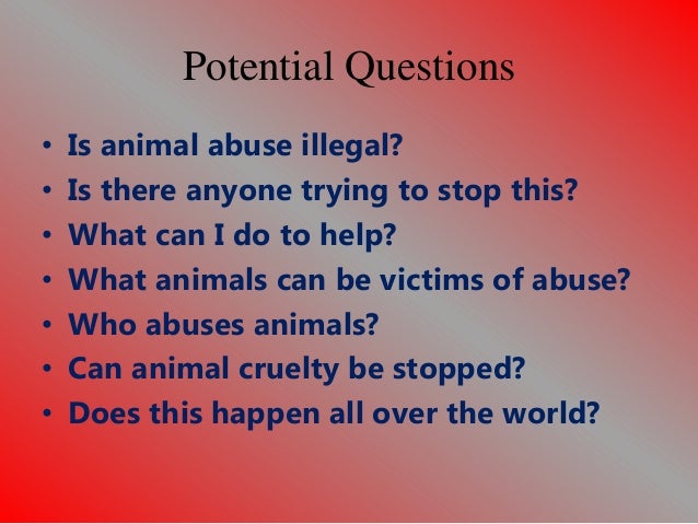 Animal cruelty powerpoint same background