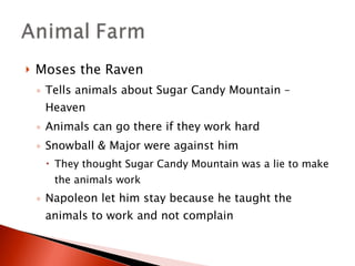 Moses Animal Farm Quotes Animal Farm Vs Russian Revolution