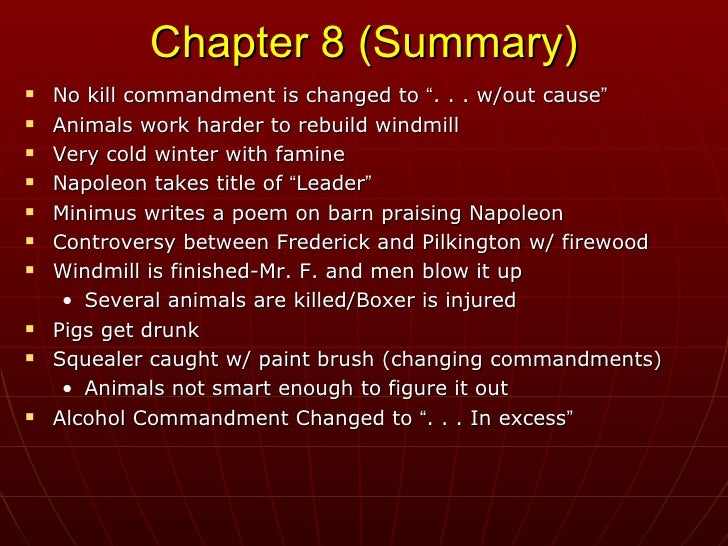 Animal Farm Chapter 8 - slidesharetrick