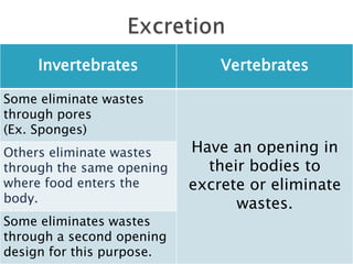 Excretion