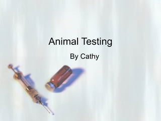 animal testing | PPT