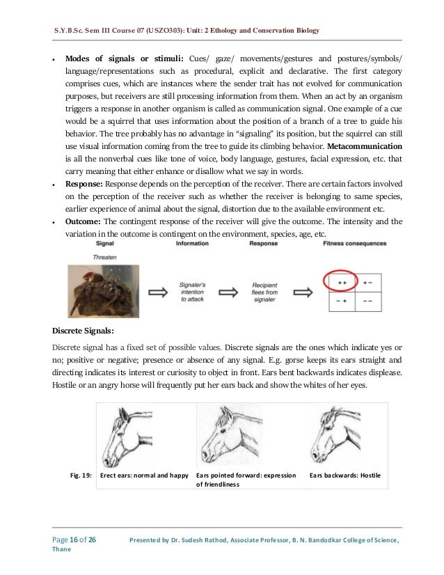 Animal behaviour Introduction to Ethology