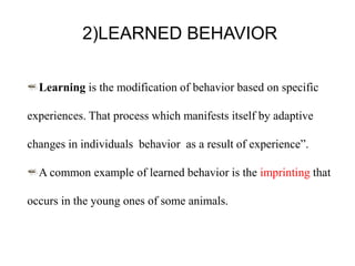 Animal behaviour | PPTX
