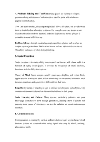 ANIMAL BEHAVIOUR .STUDY ANIMAL COGNITION | PDF